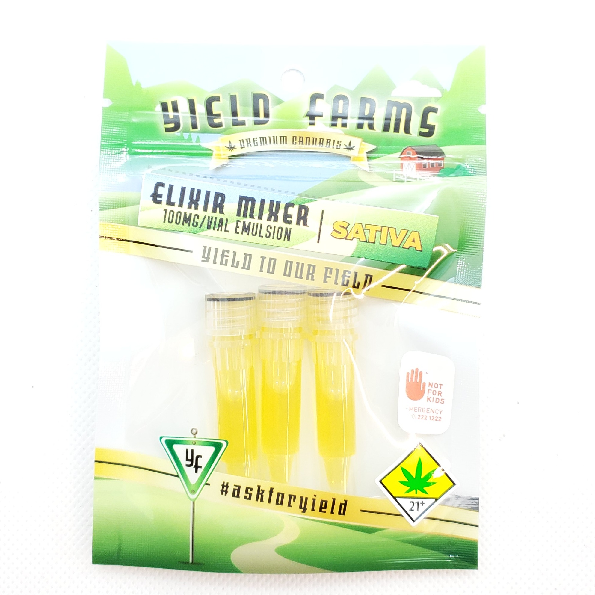 Yield Farms Elixir Mixer Sativa 0.3g 3pack Leafly